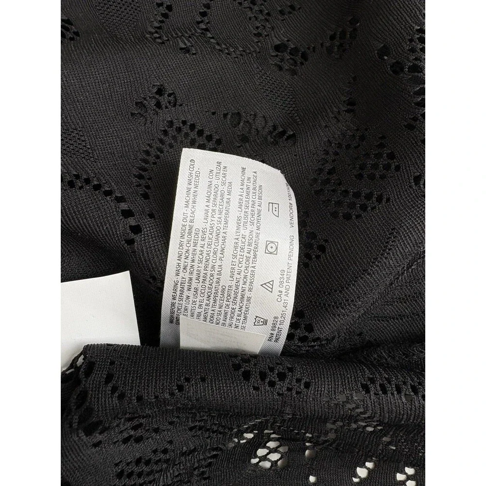 Jessica Simpson Black Lace Maxi 1X Dress Goth Whimsy Festival Coverup Beach